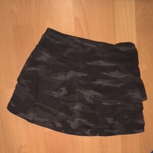 Athleta | Black Camouflage Skort